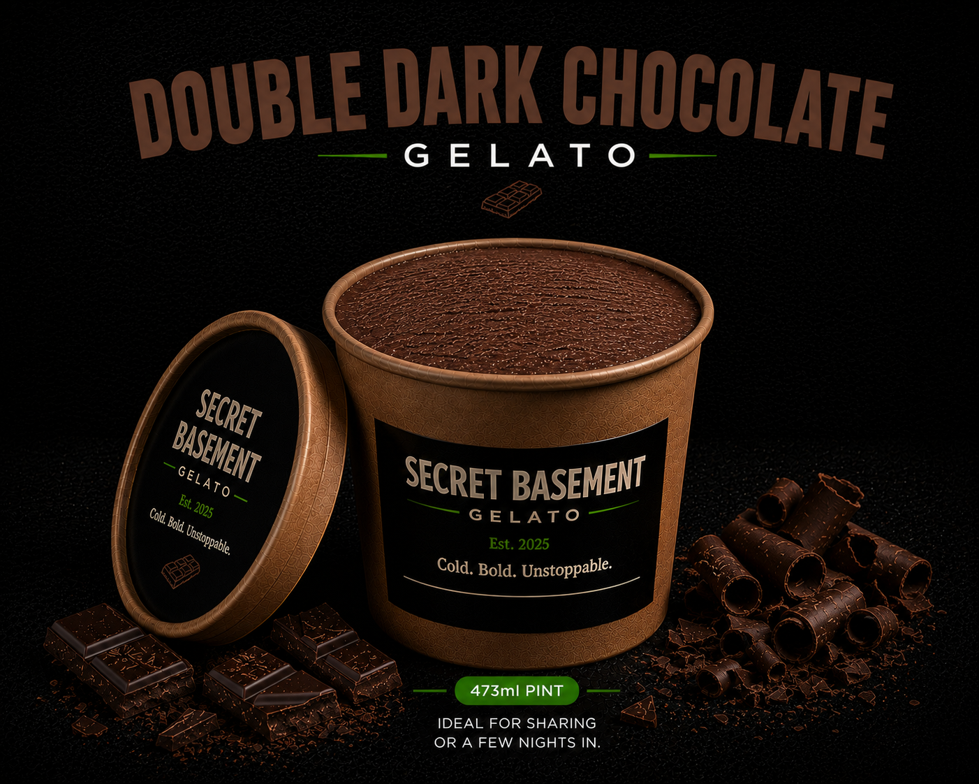 Double Dark Chocolate Gelato