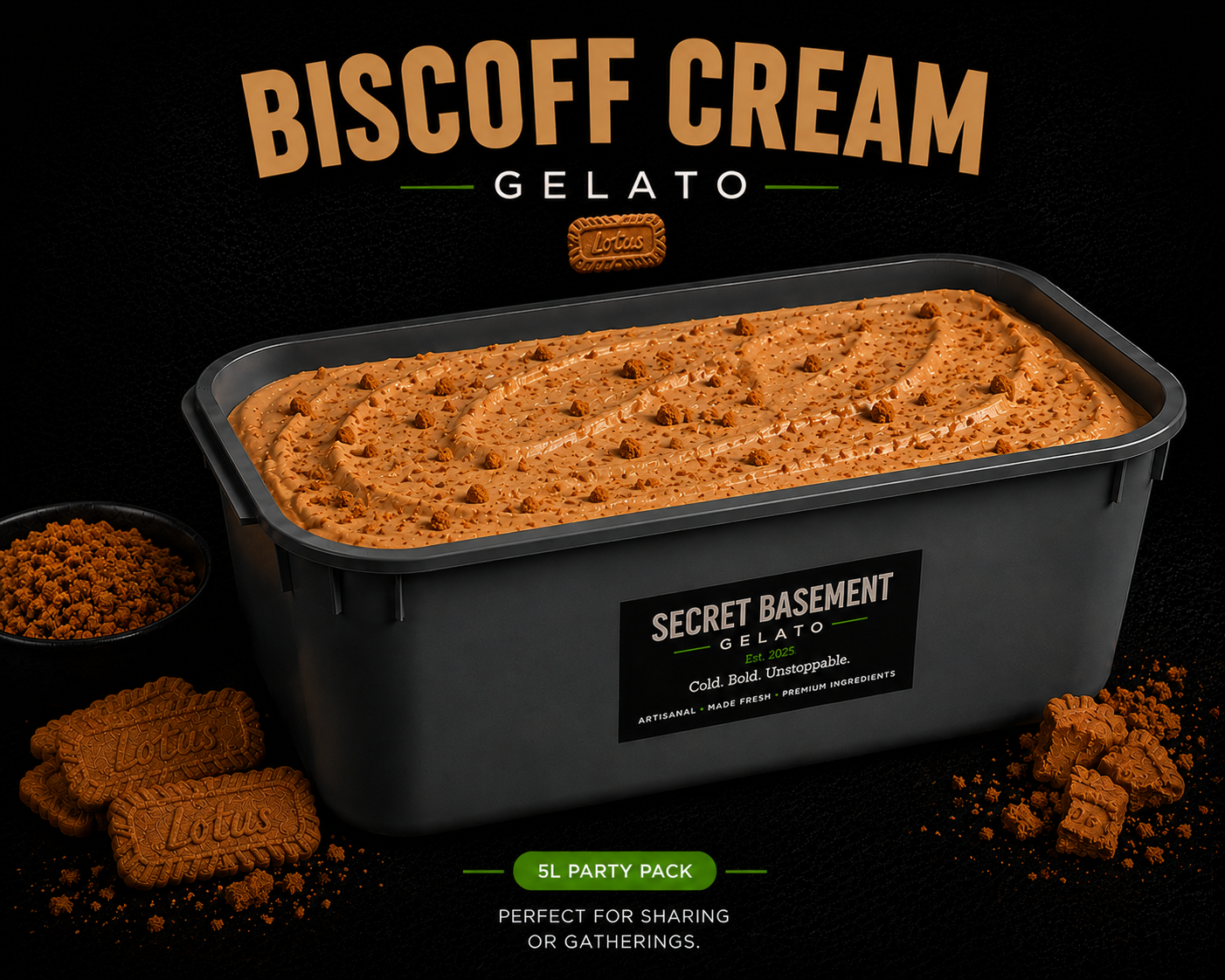 Biscoff Cream Gelato