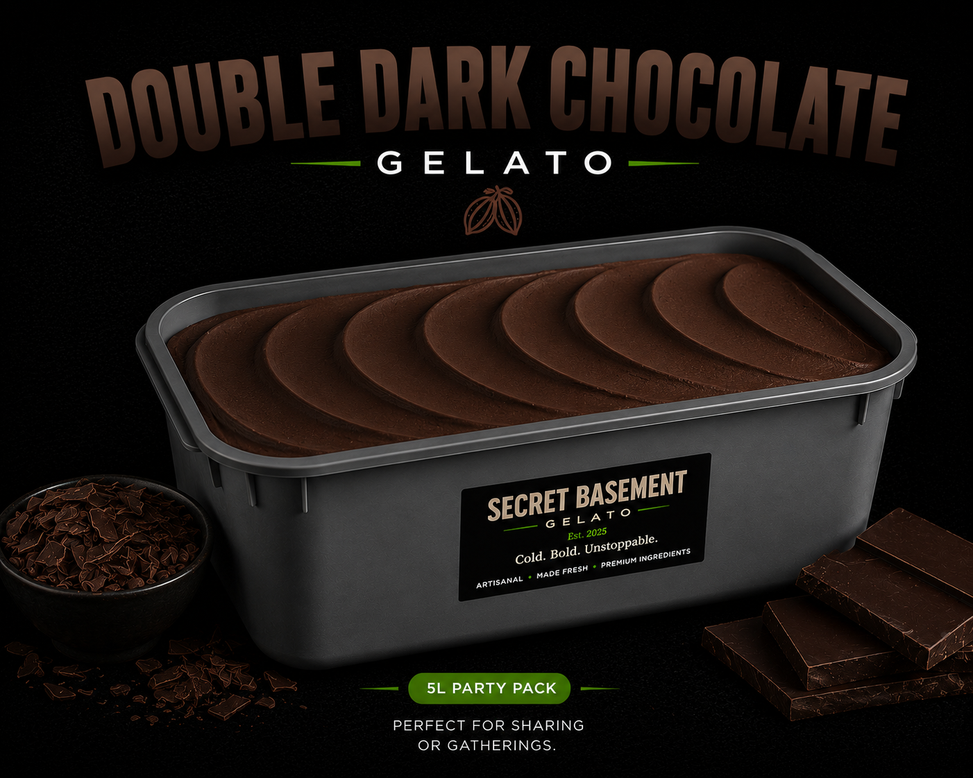 Double Dark Chocolate Gelato