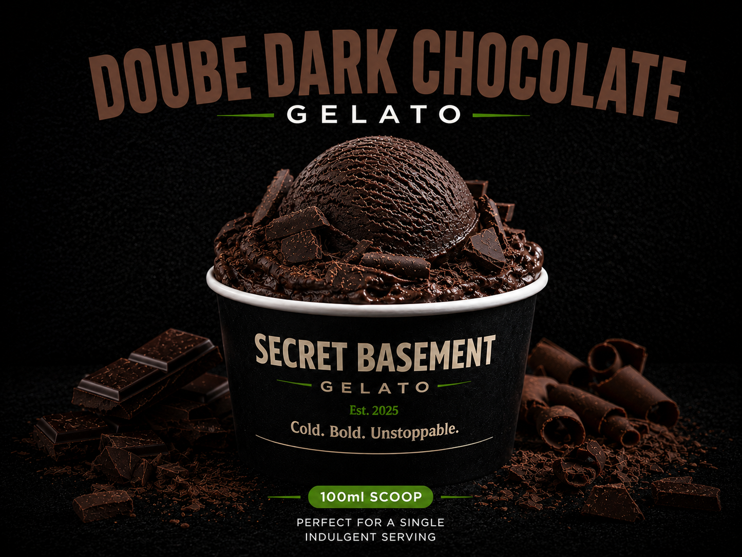 Double Dark Chocolate Gelato