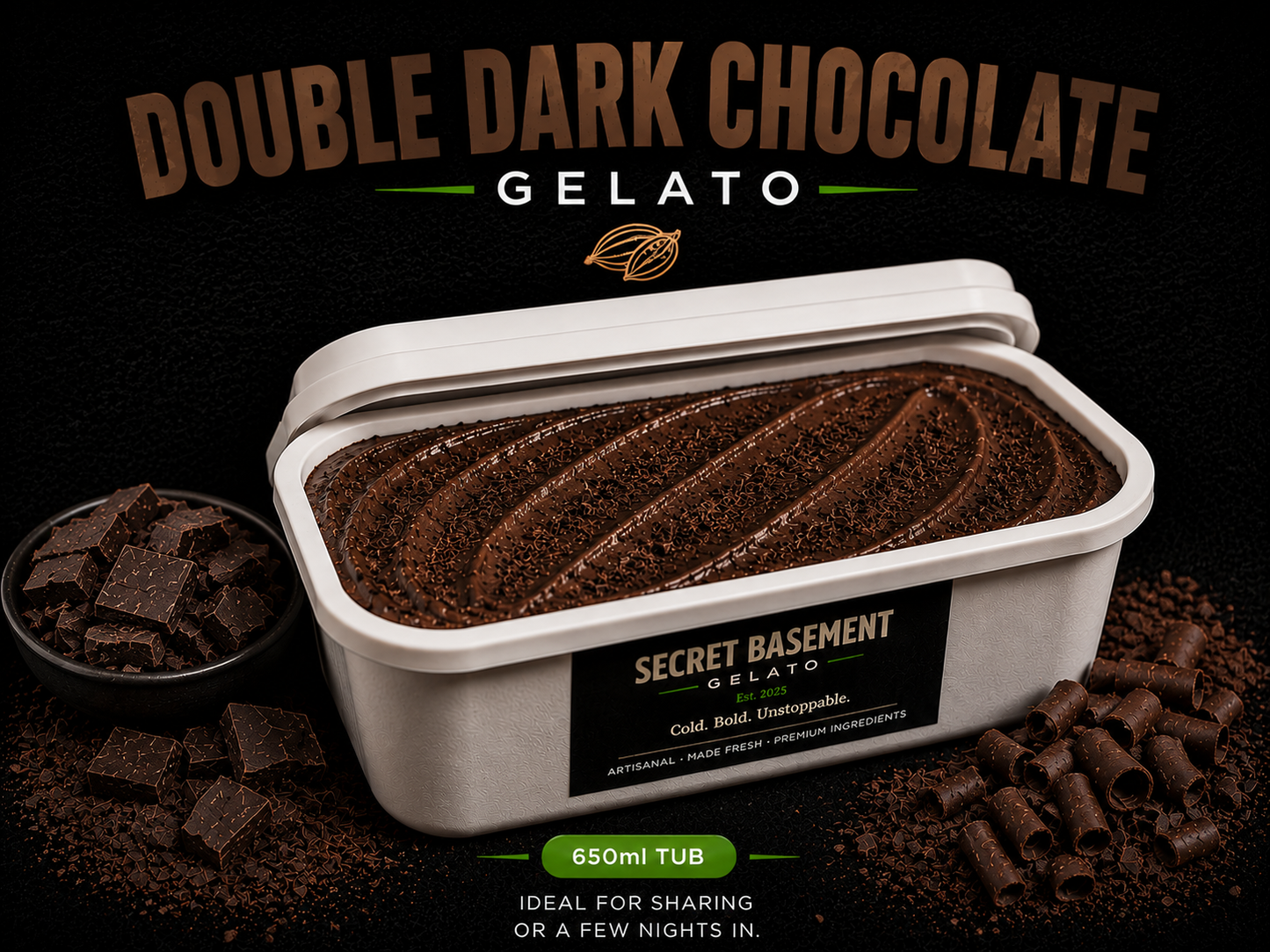 Double Dark Chocolate Gelato
