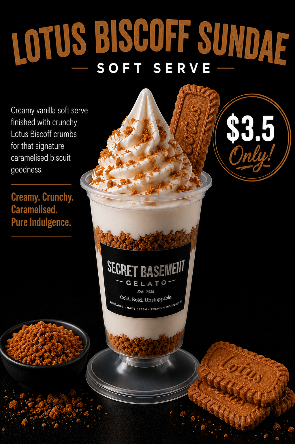 Lotus Biscoff Sundae