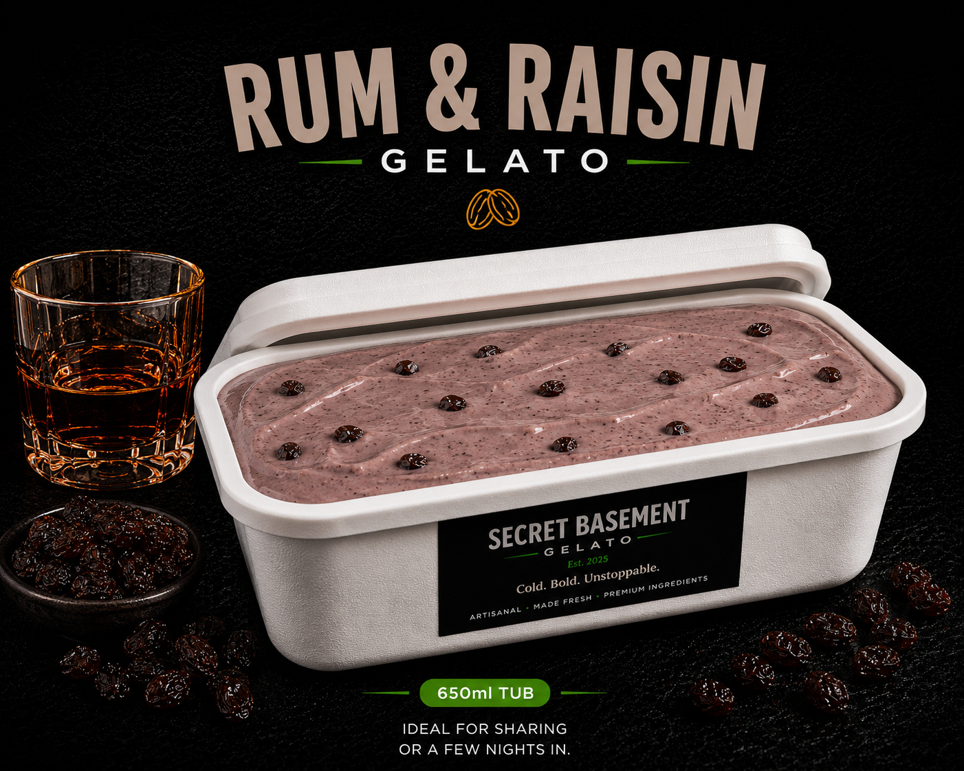 Rum & Raisin Gelato