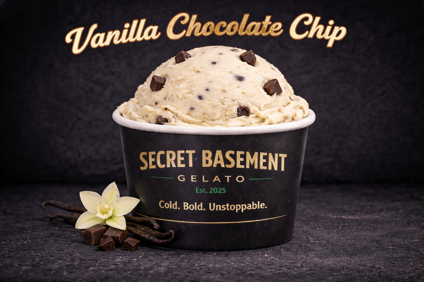 Vanilla Chocolate Chip Gelato